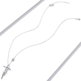925 Sterling Silver Cross Pendant Necklace Religious Faith Link Chain