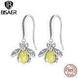 925 Silver Vintage Bee Hook Earrings Animal Earring for Women