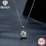 1CT Moissanite D VVS1 EX Necklace Six Claws Cutting 925 Sterling Silver