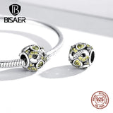 925 Sterling Silver 12 Pcs Birthstone Beads Charms DIY Jewelry Making EFC508