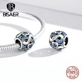 925 Sterling Silver 12 Pcs Birthstone Beads Charms DIY Jewelry Making EFC508
