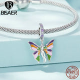 925 Silver Angel Butterfly Flower Heart Pendant Bead for DIY Bracelet Necklace