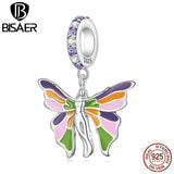 925 Silver Angel Butterfly Flower Heart Pendant Bead for DIY Bracelet Necklace