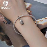 925 Silver Basketball Charm Bead Pendant For Sport DIY