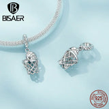 925 Silver Basketball Charm Bead Pendant For Sport DIY