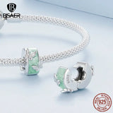 925 Silver Clip Spacer Charm Lock Bead for DIY Bracelet