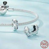 925 Silver Clip Spacer Charm Lock Bead for DIY Bracelet