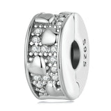 925 Silver Clip Spacer Charm Lock Bead for DIY Bracelet