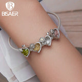 925 Silver Birthstone Charms for Women Bracelet Necklace DIY Jewelry