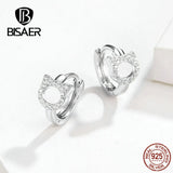 925 Silver Cat Earring Small Stud Earrings for Women EFE171