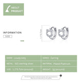 925 Silver Cat Earring Small Stud Earrings for Women EFE171