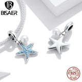925 Silver Shell Zircon Pendant Charm for DIY Bracelets