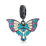 Vintage Artistic Butterfly Pendant Bead for Women DIY Bracelets