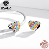 925 Silver Enamel Charms Shark Pony Beads Bracelet DIY Jewelry ECC1918