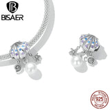 925 Silver Crab Charm Pendant Platinum Plated