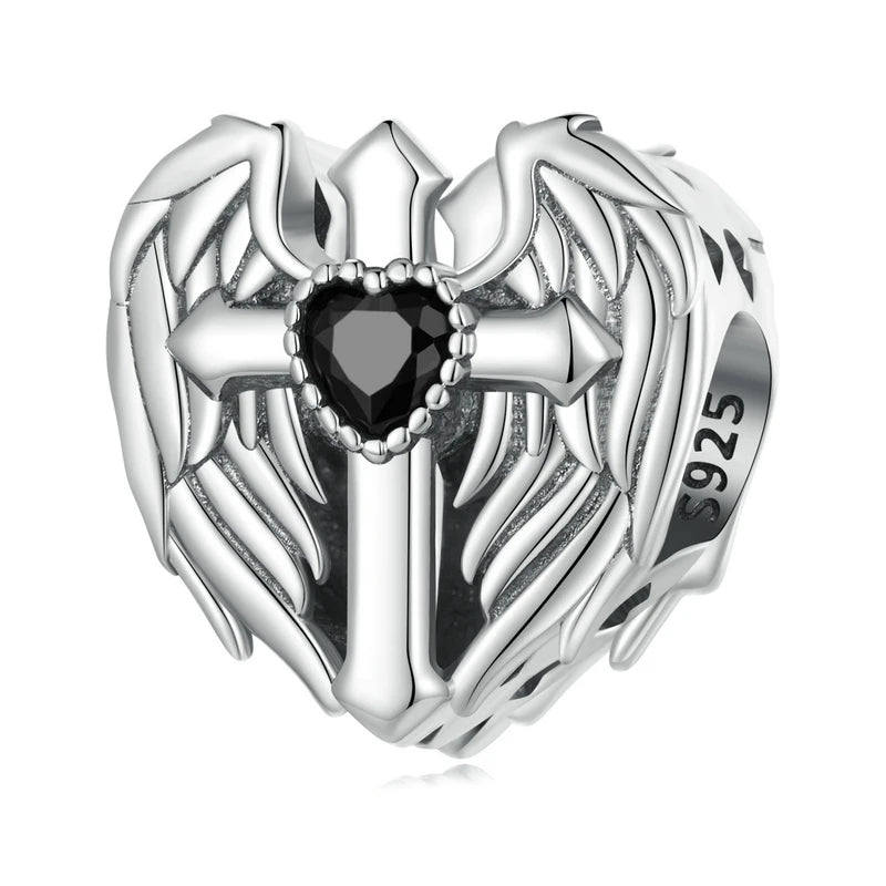 925 Silver Paw Charm Bead Zircons Pendant Platinum For Women Bracelet