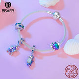 925 Silver Sea Animals Charm Bead Seahorse Turtle Crab Pendant