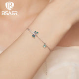 925 Silver Dragonfly Bracelet Zircon Chain Women Jewelry Gift