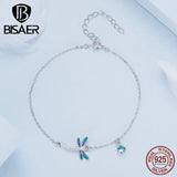 925 Silver Dragonfly Bracelet Zircon Chain Women Jewelry Gift