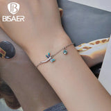 925 Silver Dragonfly Bracelet Zircon Chain Women Jewelry Gift