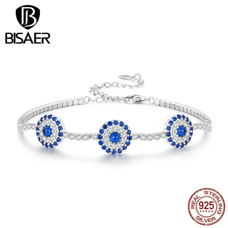 925 Silver Guard Tennis Bracelet with Zircon Pave Setting