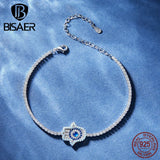 925 Silver Guard Element Tennis Bracelet Pave Zircon Adjustable Chain