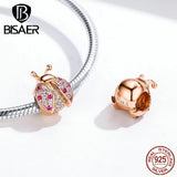 925 Silver Ladybug Turtle Charm Pendants Beads for Necklace