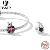 925 Silver Ladybug Turtle Charm Pendants Beads for Necklace