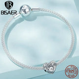 925 Silver Heart Charm Angel Pendant Beads for Bracelet