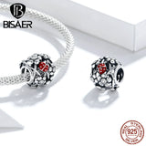 925 Silver Heart Charm Angel Pendant Beads for Bracelet