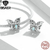 925 Silver Butterfly Insect Charm Beads DIY Jewelry Making