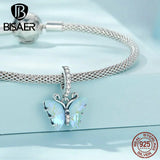 925 Silver Butterfly Insect Charm Beads DIY Jewelry Making