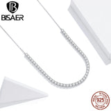925 Sterling Silver Cubic Zircon Tennis Choker Chain Necklace