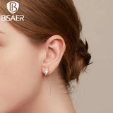 925 Silver Lightning Stud Earrings Platinum Plating Women Party Jewelry Gift