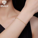 925 Silver Tennis Bracelet Zircon Chain Women Wedding Jewelry