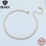 925 Silver Tennis Bracelet Zircon Chain Women Wedding Jewelry