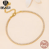 925 Silver Tennis Bracelet Zircon Chain Women Wedding Jewelry