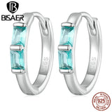 925 Silver Zircon Ear Buckles Women Earrings Fine Jewelry Anniversary Gift