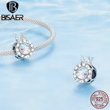925 Silver Frozen Castle Crown Butterfly Snowflake Pendant