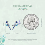 925 Silver Stud Earrings Zircon Ear Women Gift
