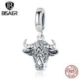 Sterling Silver Tauren Beads Lucky Guardian Charms for Women Bracelets
