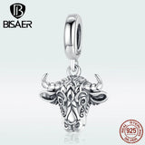 Sterling Silver Tauren Beads Lucky Guardian Charms for Women Bracelets