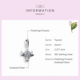 Sterling Silver Tauren Beads Lucky Guardian Charms for Women Bracelets