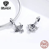 Sterling Silver Tauren Beads Lucky Guardian Charms for Women Bracelets