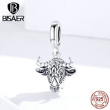 Sterling Silver Tauren Beads Lucky Guardian Charms for Women Bracelets