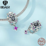 925 Silver Rose Charm Bat Pendant Gothic Cross Bead Halloween DIY Bracelet