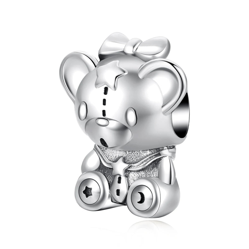 925 Sterling Silver Vintage Charms Hipster Animal Charms