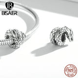 925 Silver Dragon Charms Bead Women DIY Bracelets Necklaces EFC546
