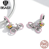925 Sterling Silver Vintage Vehicle Beads Charms for Bracelet Bangles