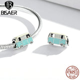 925 Sterling Silver Vintage Vehicle Beads Charms for Bracelet Bangles
